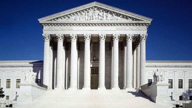 The United States Supreme Court building in Washington, DC.