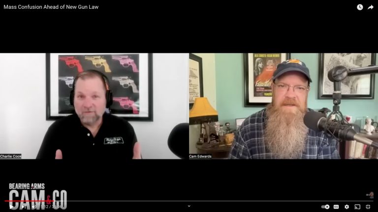 Charlie Cook, host of Riding Shotgun with Charlie, on Bearing Arms Cam & Co talking about the new Massachusetts gun law.