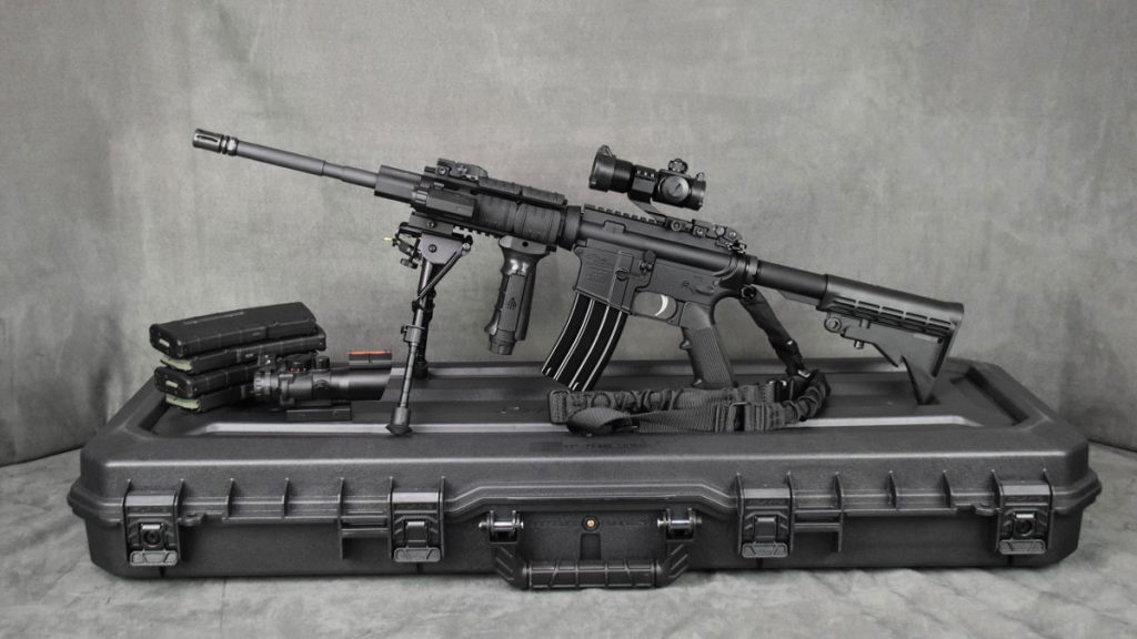 An Anderson AM-15 rifle.