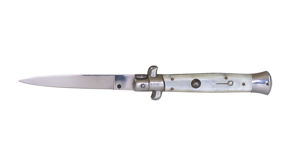 A switchblade knife.