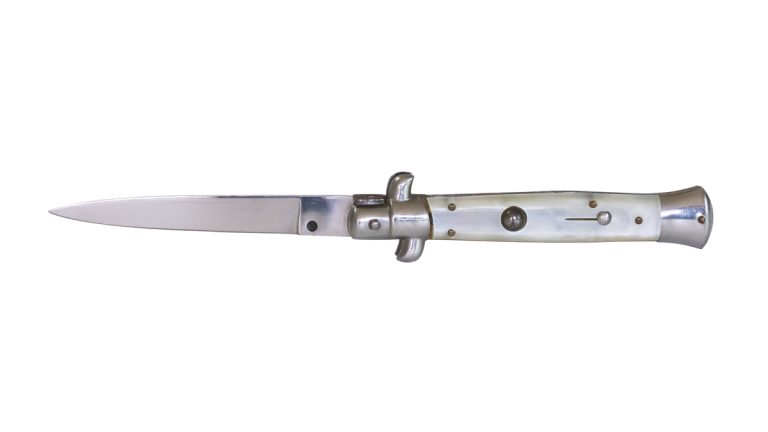 A switchblade knife.