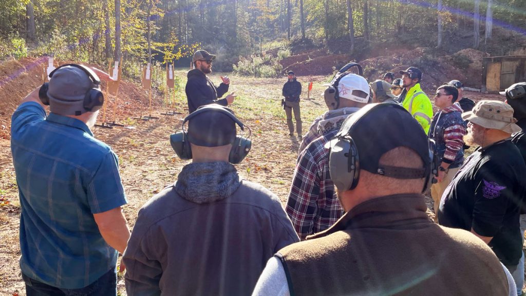 Members of a Nashville-based church security team engaged in spiritual and tactical training.