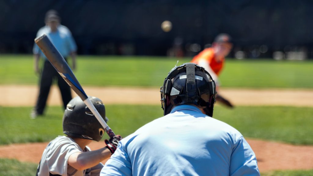 A youth baseball game