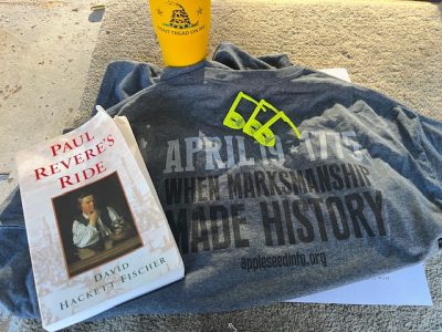 Paul Revere book, mug, and shirt