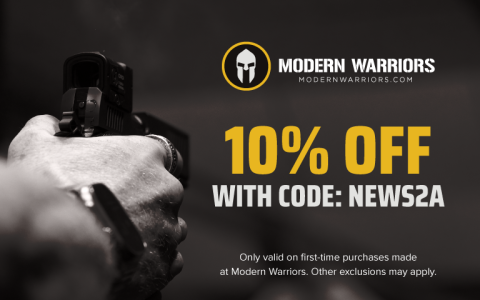 Use code NEWS2A for 10% off your purchase at Modern Warriors!